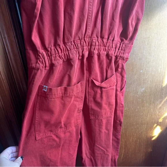 NWOT Big Bud Press Short Sleeve Jumpsuit - Paprika - Picture 5 of 7